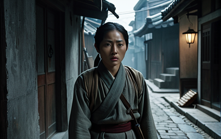 **Prompt 1: L'Immersion Historique et la Tension**
"Cinematic still from 1930s Gyeongseong (Seoul), depicting a determined Korean female resistance fighter, resembling a sniper, emerging from a dimly lit, historically accurate alleyway. She is dressed in period attire, with subtle details of the era visible in the background architecture and street elements. The atmosphere is thick with tension and quiet defiance, enhanced by dramatic chiaroscuro lighting and a sense of historical gravitas. Focus on realistic textures and a deep, moody color palette, evoking a sense of oppressive occupation yet unwavering hope. High detail, 8k, film photography."